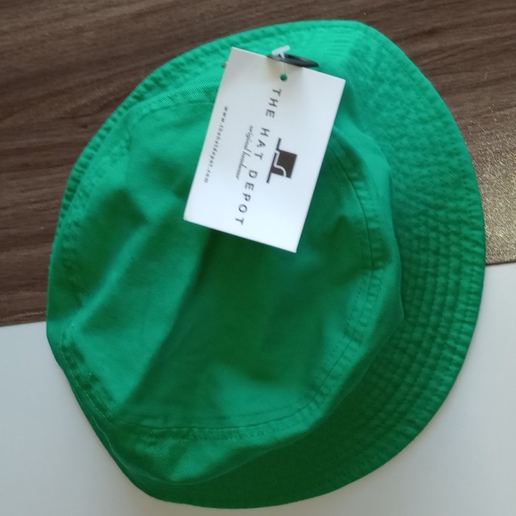 NWT The Hat Depot Kin Euphorics Bucket Hat Kelly Green S/M Size - Picture 6 of 16